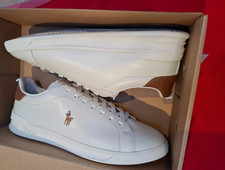 Polo Ralph Lauren scarpe da ginnastica uomo 100% pelle taglia 9 nuove