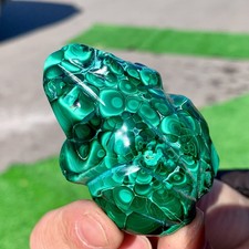 Cristallo di malachite lucido