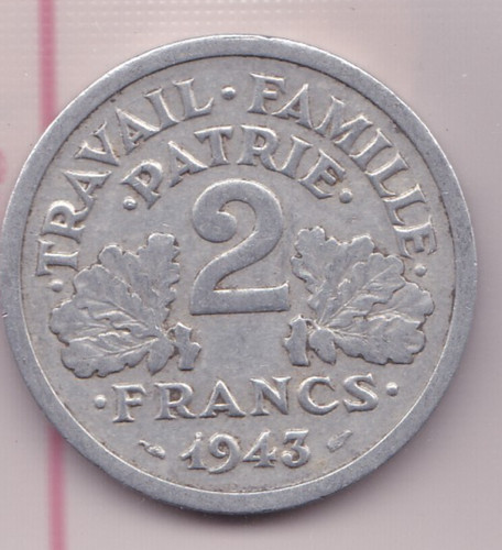 Moneta franchi 1943 - franchi, tipo