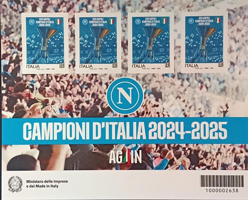 Italia 2025 minifoglio - minifoglio, "napoli