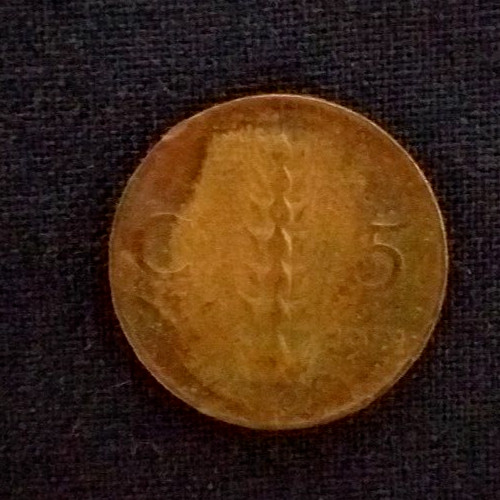 Centesimi lire 1921 - 5,