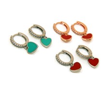 Orecchini argento 925 cerchi - argento,