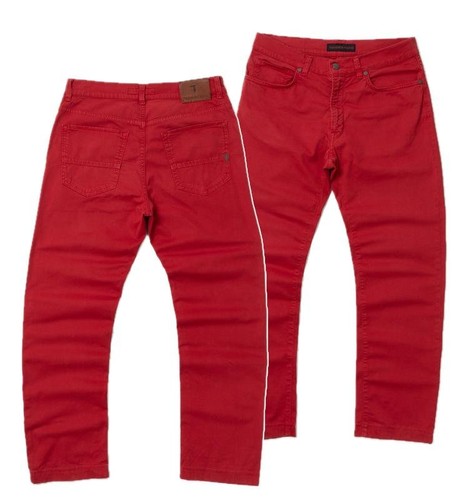 Jeans uomo trussardi rosso - jeans,