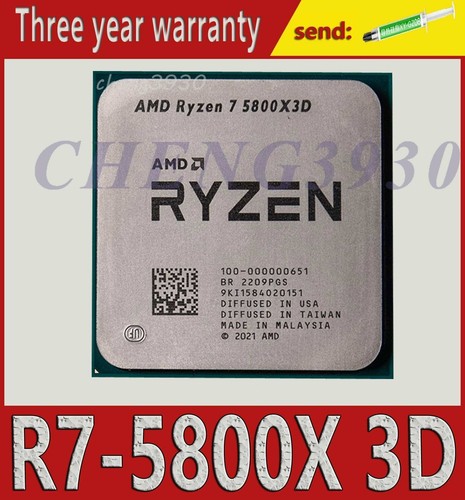 Amd ryzen 5800x3d am4 3 - r7, 3,4
