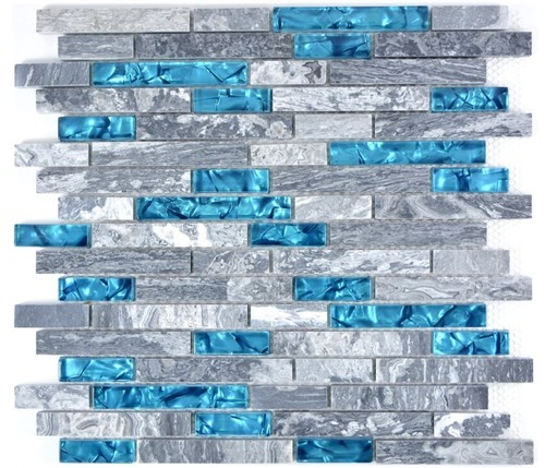 Mosaico bacchette grigio - mosaico,