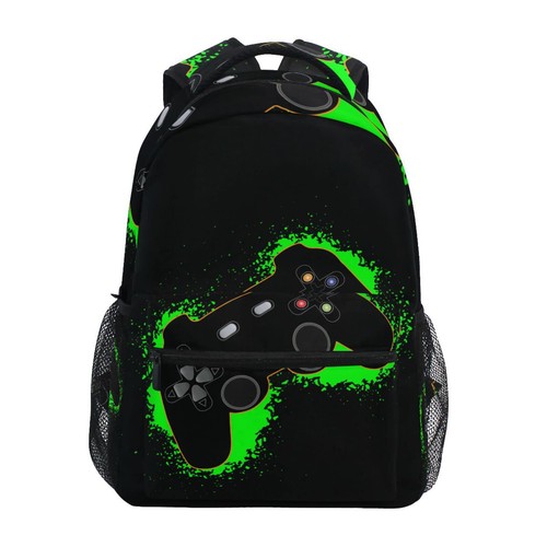Zaino scuola verde nero