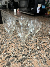 Servizio Bicchierini Da Liquore Anni ‘60 Con Decorazioni Floreali