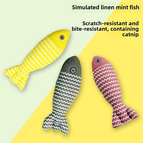 Peluche gatto pesce