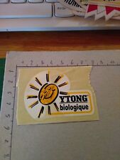 ADESIVO STICKER VINTAGE KLEBER YTONG BIOLOGIQUE SOLE SUN 