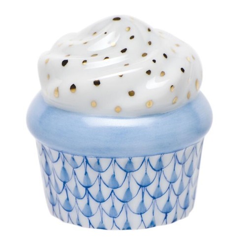 Herend cupcake blue - herend,, cupcake,