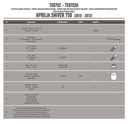 Givi telaio per - telaio,