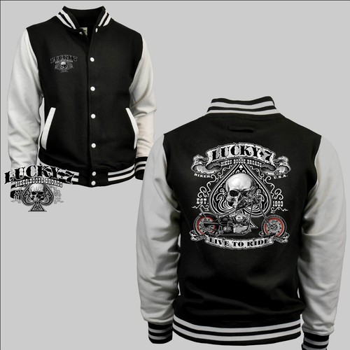 Giacca motociclista college - da,