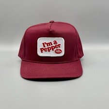 Cappello Dr Pepper berretto camionista vintage retrò marrone sono un pepe anni 80 90