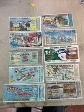 lotto 10 vecchi biglietti