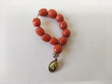 ARTE SACRA ANTICA CORONA  ANNI 60 METALLO E LEGNO  (MOLTO RARO)