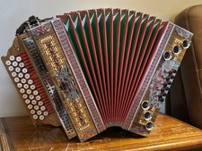 Slovenian Melodija 3 file diatonic button box fisarmonica armonica stiriana CFBb