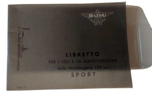 Rumi 125 motoleggera sport - rumi,