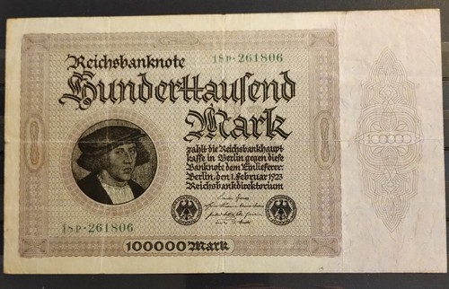 Banconota tedesca 100 000 - tedesca, 100.000