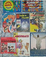 Lotto di 7 ALBUM FIGURINE : Supergulp Hanna & Barbera Pinocchio Panini ecc...