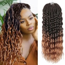 Trecce all'uncinetto 18" onde