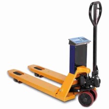 Transpallet idraulico manuale pesatore omologato in rapporto con terzi carrello 