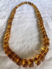 Collana vintage simil ambra - collana,