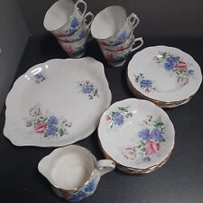 Set da tè vintage Royal Albert serie Sweet Pea Friendship 20 pezzi