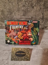 SNES Super Nintendo Donkey Kong Country con scatola originale e istruzioni FRG