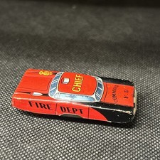 chief command F.D  Pompieri macchina in latta vintage 6 CM
