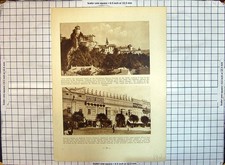 Antica Vecchia Stampa Castello Arva Famiglia Thurzo Rakoczi Ferenc Tarogato Musica XX