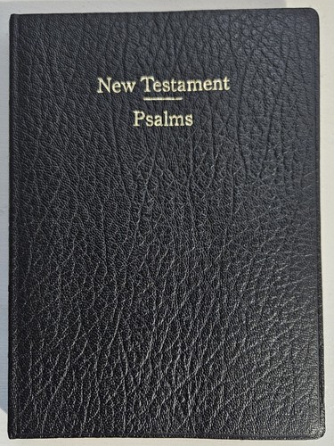New testament and psalms - testament,