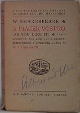 William shakespeare A PIACER