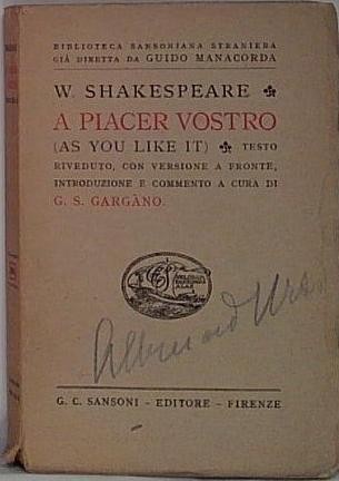 William shakespeare piacer - william,