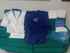  Marina Militare Italiana Lotto Anni 80 Camisaccio Camice  Pantaloni Orig.100%