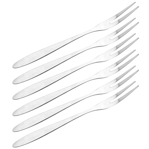6pcs forchette acciaio - 6pcs, in