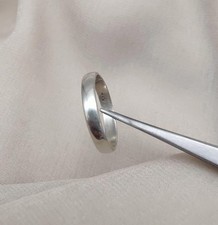 925 Argento Fedina Artigianale