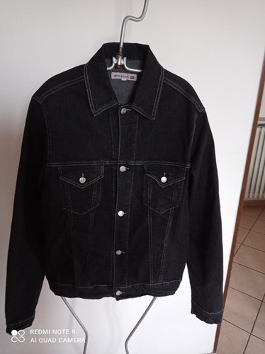 Giacchetto uomo jeans nero - jeans,