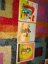 3 VECCHI FOGLIETTI GADGET TOPOLINO GENERALE LEGIONARIO PELLEROSSA