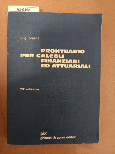 Prontuario per calcoli