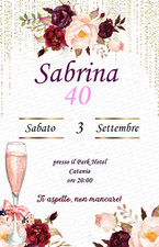 Inviti Biglietti Compleanno Personalizzabili 20 pezzi