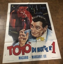 Manifesto  Cinema Originale 2F Totò N 1 Di Notte Macario Margaret Lee