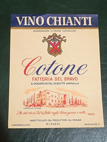 Etichetta vino chianti - etichetta,