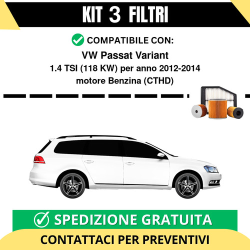 Kit filtri risparmio per vw - kit,