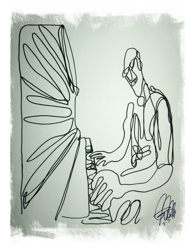 Poster musicale pianista