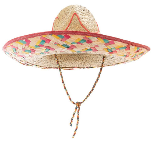 Straw sombrero hat large - hat, funny