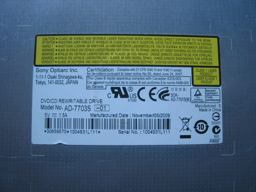 Lettore dvd sony vaio - lettore, dvd-cd