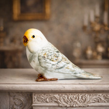 Statuina pappagallo porcellana