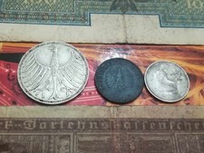 5 marchi 1951 argento piu monete e banconote leggere descrizione