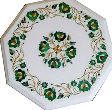 12 " Bianco Lato Marmo Table