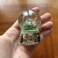 PALLA DI VETRO CON NEVE ASSISI